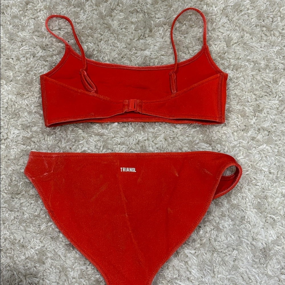 Triangl Swimwear Vibrant Orange Bikini Set - Picture 8 of 8